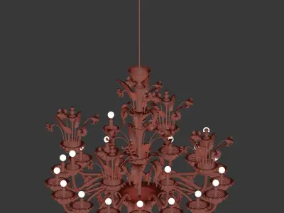 Chandelier Villa Luxury Murano 3D model