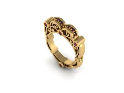 luxury jewelry ring 3D print model
