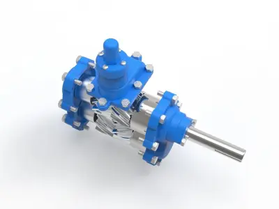 Hydraulic Gear Pump 3D model by saeedyouhannae