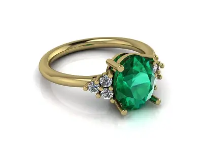 Jewelry Ring Gold 3D print model 8