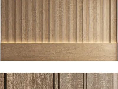 Decorative wall panels set 35 3D model
