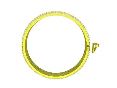 7054 luxury hongkong diamond band bangle bracelets 3D print model