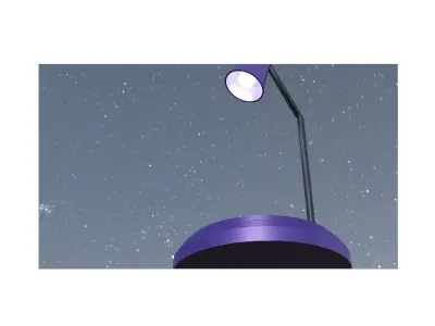 lamp low-poly table with base Free low-poly 3D model