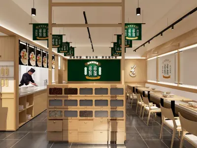 restaurant Low-poly 3D model