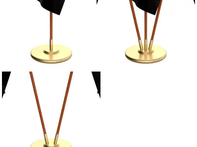 Angola Flag Pack 3D model