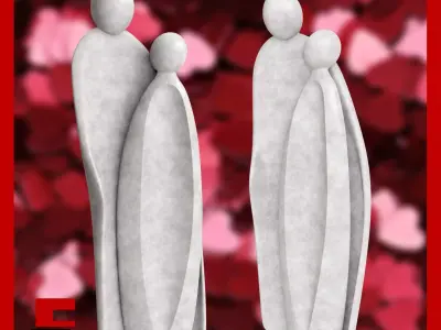 Love Sculpture Home Decoration Valentines Day Gift 3D print model