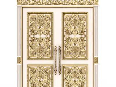 Doors Collection 0202 Low-poly 3D model