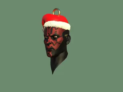 Darth Maul Christmas Ornament 3D print model