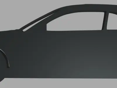 Nissan Silvia S14 Veilside Coupe 1995 Key Ring 3D print model