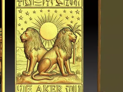 1 AKER CNC Relief Model 3D print model