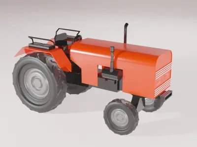 Tractor - Indian Tractor 3D model
