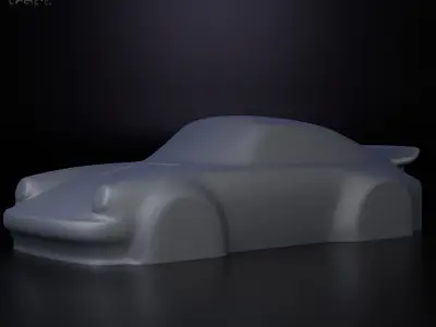 Porsche 911 simplified decorative model 3D print model