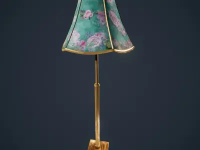 Victorian Standard Lamp  Floor Lamp Low-poly 3D model