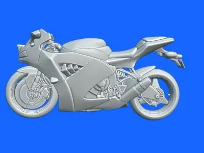 ROAD SUPERBIKE STL 3D print model