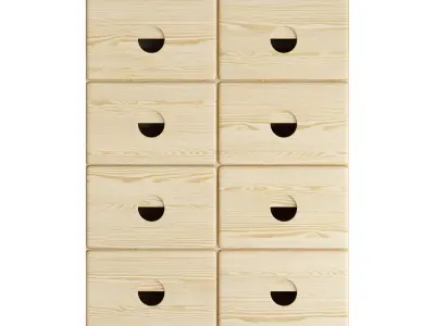 CRAFT BRASS SIDEBOARD HIGH 3D model