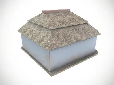 Old Village House Low-poly 3D model