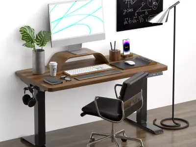 Apple Imac Engineering Work Place Set 3D model