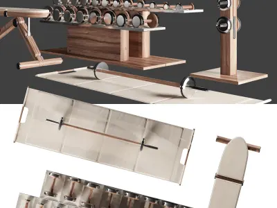 PENT luxury fitness equipment 3D model