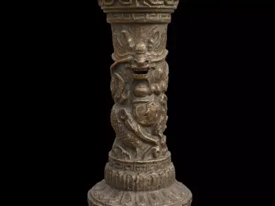 Ancient Pillar 3D model