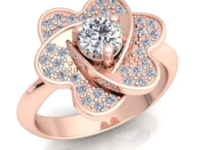 luxury Fancy Ring60 3D print model