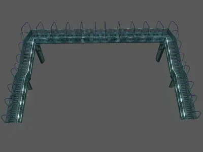 SCIFI-Pedestrian Bridge- Type-2 3D model