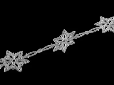 Snowflakes CHAIN 3D model