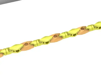 Luxury Alternating Link Chain Jewelry Model 4188 3D print model