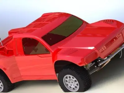 RC Car rendering Free 3D model