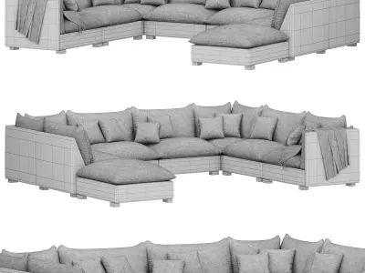 Four Hands Westwood sofa by interiorhomescapes 3D model