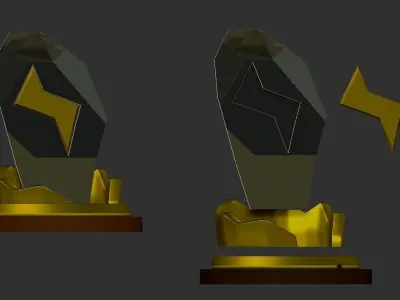 TROFEO RAYO MARIO KART 7 3D print model