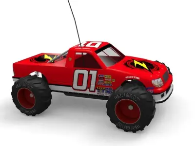 Game Ready RC Offroad Truck Low-poly 3D model