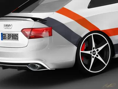 Audi A5 2012 Race Version 3D model