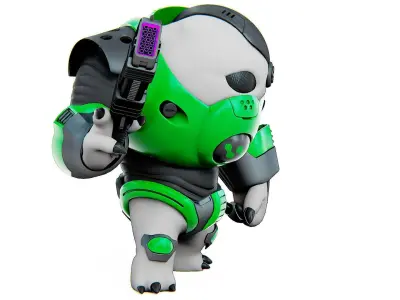 ALIEN TROOPER 8-V  Rigged for Unreal Engine - Unity - MIXAMO  3D model