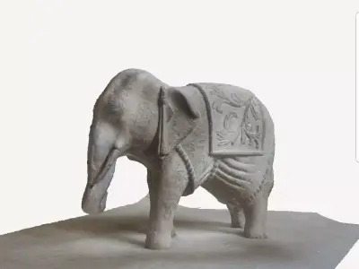 Elephant statue 3D model