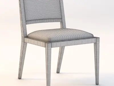 Domicile Upholstered Back Side Chair 60010 3D model
