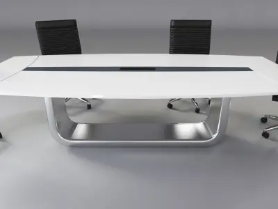 Modern conference desk 3D model