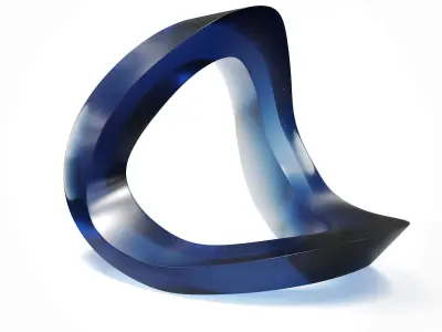 HEIKE BRACHLOW Aphelion 2018 glass sculpture 3D model