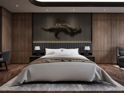 President Suite Hotel Blender - Fbx - Obj 3D model