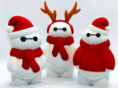 Christmas Special Cute Baymax Collection 3D print model
