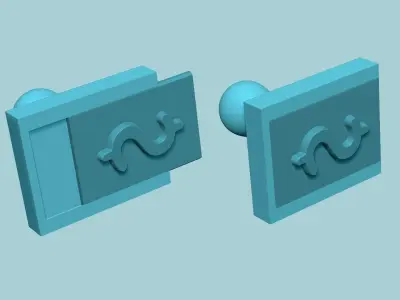 Stamp 23 - Money - Fondant Decoration Maker Toy 3D print model