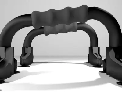 Exercise Equipment Push-up 3D model