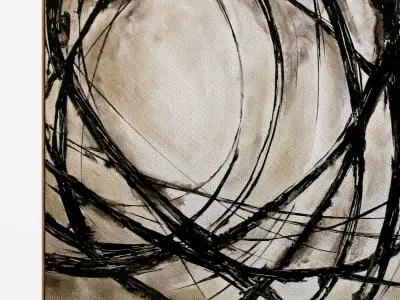 Plaster two square photo frames 37 Low-poly 3D model