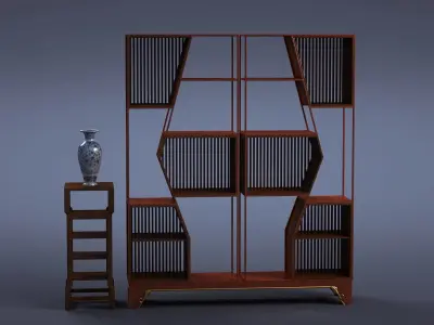 cabinet cabinet wardrobe sofa bed table bookshelve 3D model