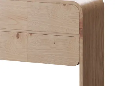 Cortez Natural Floating Dresser by Leanne Ford 3D model