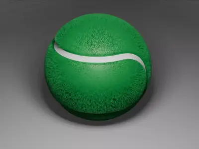 bola de tenis Free 3D model