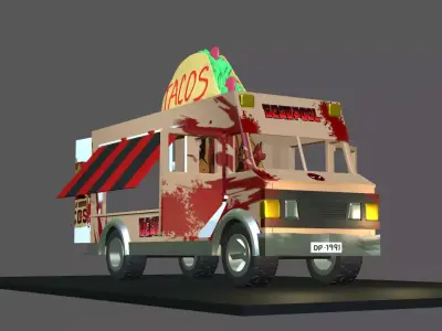 Food truck deadpool marvel legends 3D print model