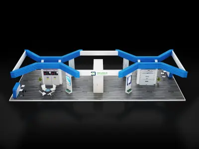Booth Exhibition Stand a 619a 3D model