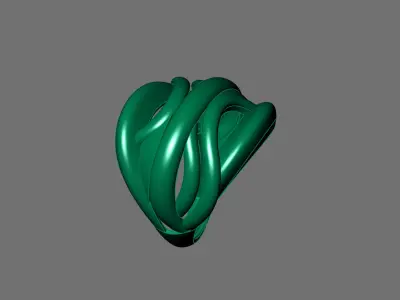 Women Ring Plain Ring Ready STL 3DM Models Womens Rings 3D print model 49