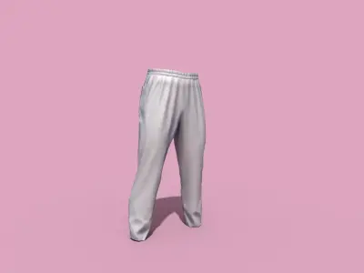 Sport pants Low-poly 3D model