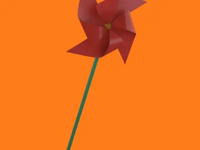 pinwheel 3D model